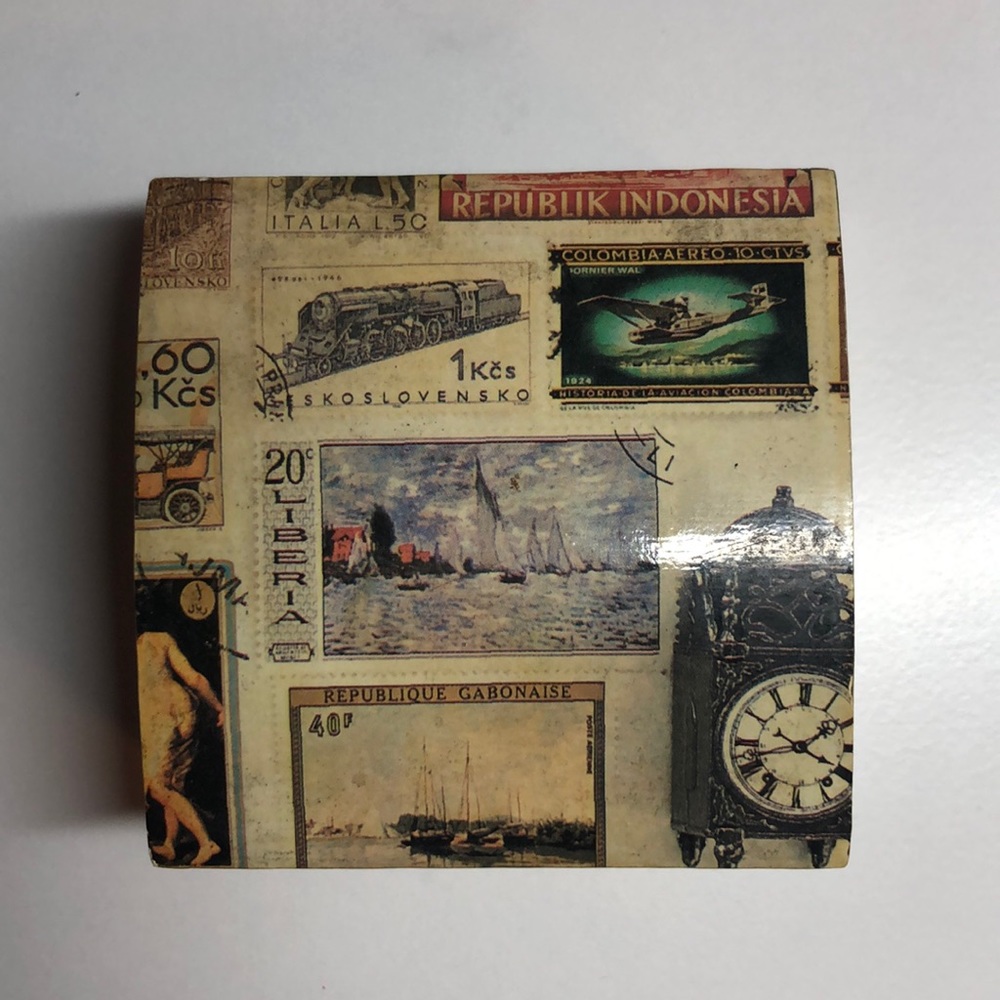 Stamp Collection Lacquered Box